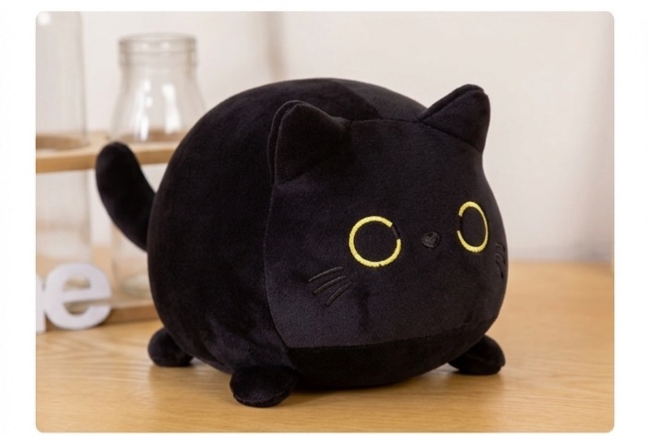 Kawaii Black Kitty Plush