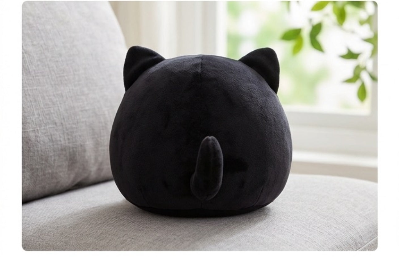 Kawaii Black Kitty Plush